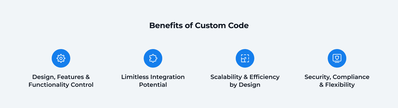Benefits of Custom Code