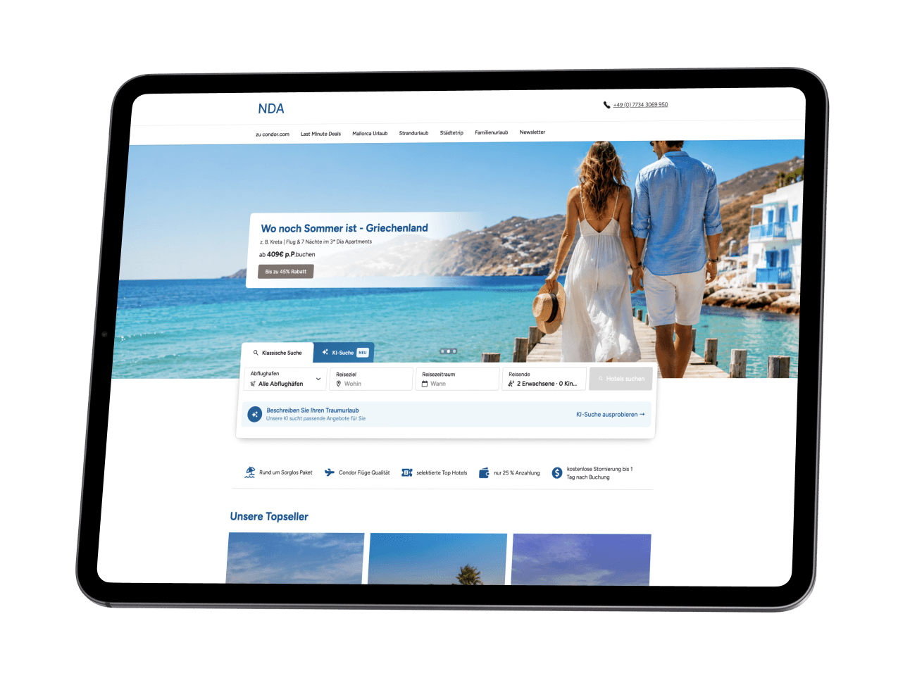 AI Hotel Search for a Travel Booking Platform